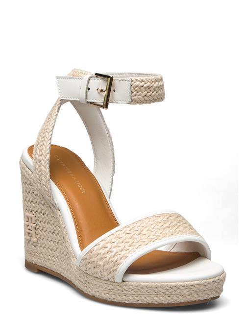 Th Rope High Wedge Sandal Tommy Hilfiger Cream