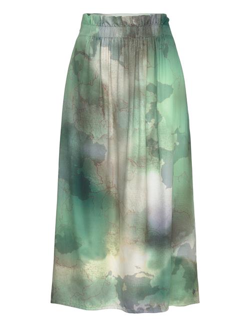 Tamaris Apparel Cortona Printed Satin Skirt Tamaris Apparel Green