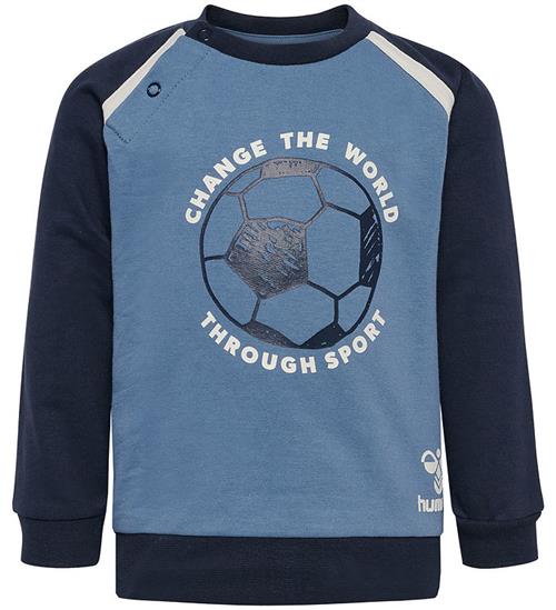 Se Hummel Sweatshirt - HmlBobby - Blue Nights ved KidsWorld