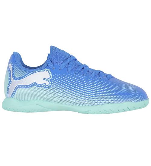 Se Puma FodboldstÃ¸vler - Future 7 Play IT Jr - Hyperlink Blue/Mint ved KidsWorld