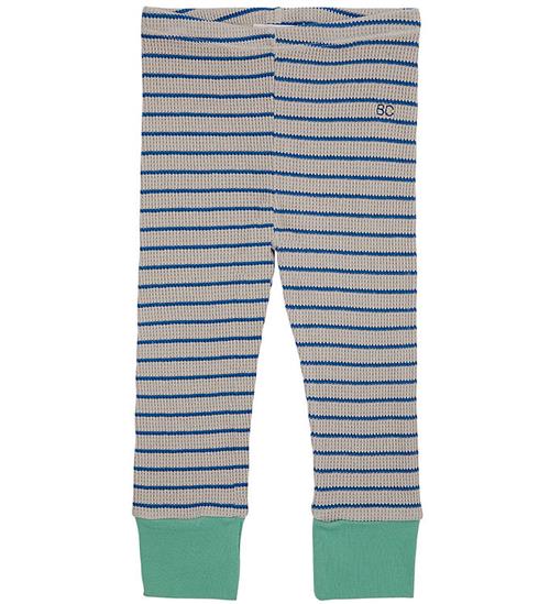 Bobo Choses Bobo Choses Leggings - Stripes Waffle - BlÃ¥