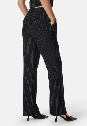 BUBBLEROOM Flared Suit Pants Black/White 42