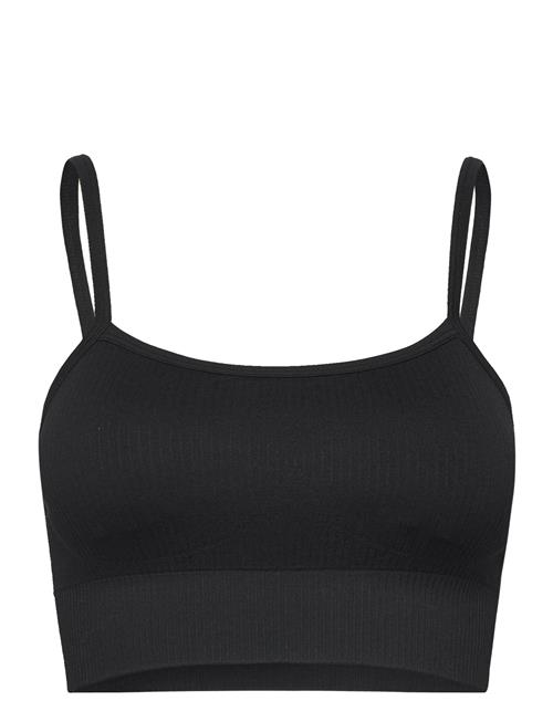 aim´n Black Ribbed Seamless Strap Bra Aim´n Black