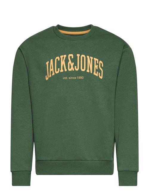 Se Jack & Jones Jjejosh Sweat Crew Neck Noos Jnr Jack & J S Green ved Booztlet