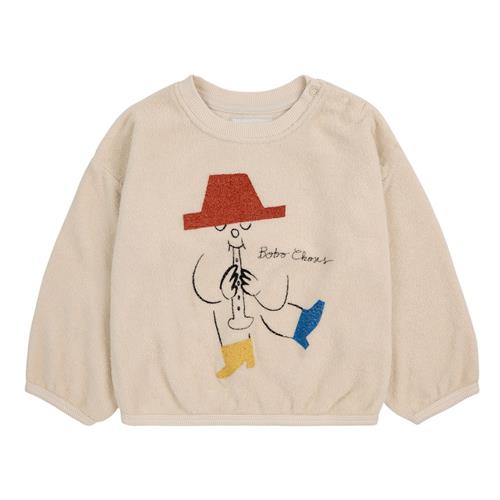 Se Bobo Choses Magic Flute Baby Sweatshirt Naturhvid |  | 9 months ved Babyshop