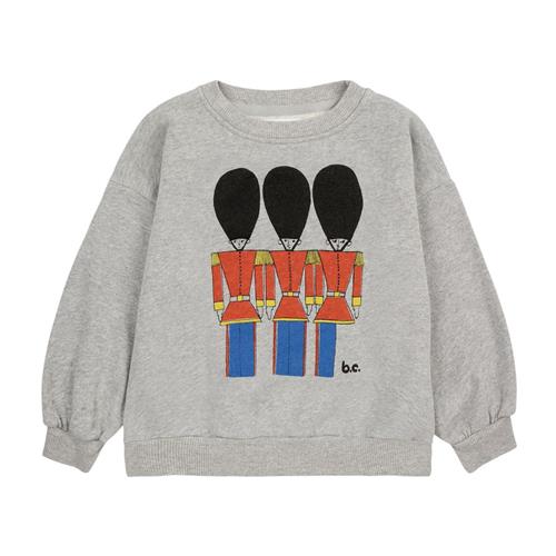 Se Bobo Choses Little Tin Soldiers Sweatshirt Lysegrå Melange | Grå | 6-7 years ved Babyshop