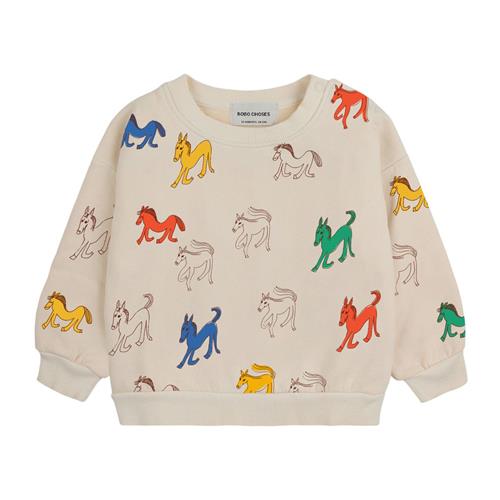 Se Bobo Choses Wonder Horse Mønstret Baby Sweatshirt Naturhvid |  | 9 months ved Babyshop