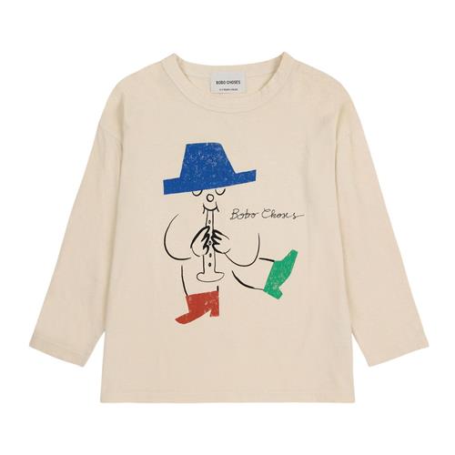 Bobo Choses Magic Flute Player Langærmet T-shirt Naturhvid | Hvid | 2-3 years