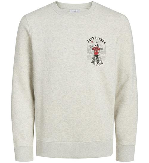 Jack & Jones Jack & Jones Sweatshirt - JjsKull - White Melange/Small