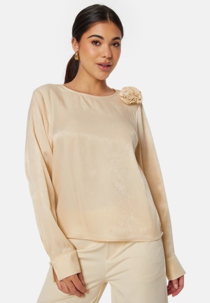 VILA Vikenca L/S Rose Top Birch 34