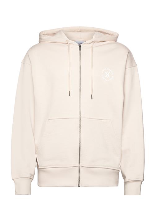 Daily Paper Circle Zip Hoodie Daily Paper Cream