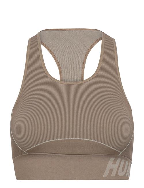 Se Hummel Hmlte Christel Seamless Sports Top Hummel Brown ved Booztlet