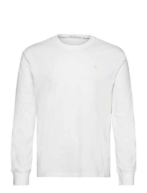 Calvin Klein Jeans Institutional Ls Graphic Tee Calvin Klein Jeans White