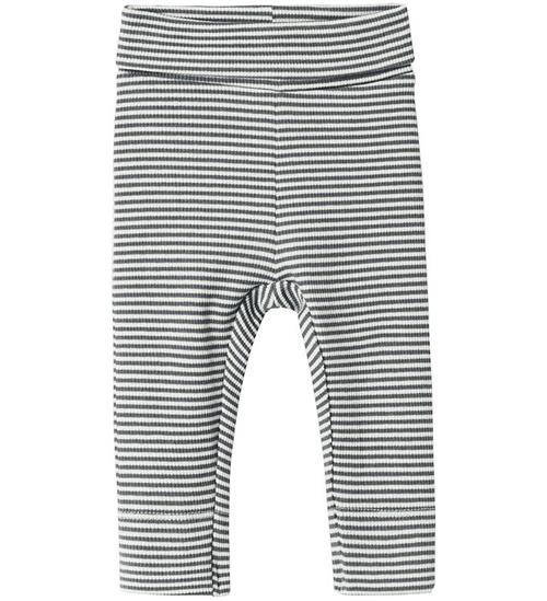 Se Name It Leggings - NbnBerro - Rib - Lava Smoke ved KidsWorld