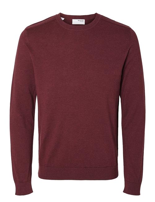 Se Selected Homme Slhberg Crew Neck Noos Selected Homme Burgundy ved Booztlet