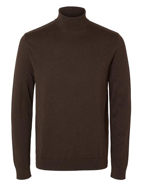 Selected Homme Slhberg Roll Neck Noos Selected Homme Brown