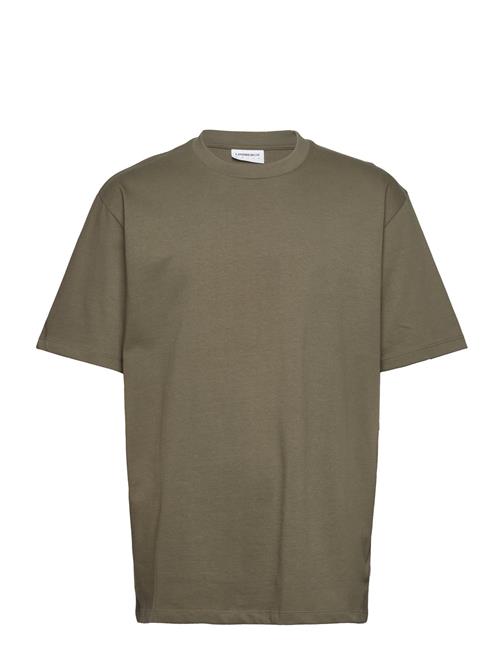 Lindbergh O-Neck Tee Over S/S Lindbergh Khaki