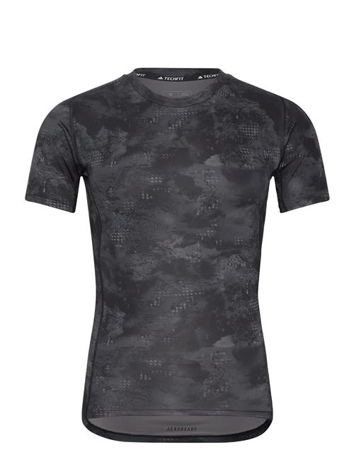 Se adidas Performance Tf Aop Tee Adidas Performance Black ved Booztlet