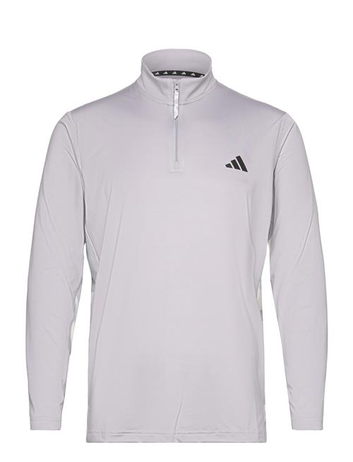 Se adidas Performance Adidas Train Essentials Camo Training 1/4 Zip Longsleeve Adidas Performance Grey ved Booztlet