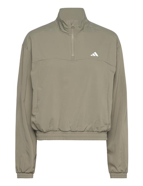 Aeroready Train Essentials Woven Quarter Zip Adidas Performance Khaki