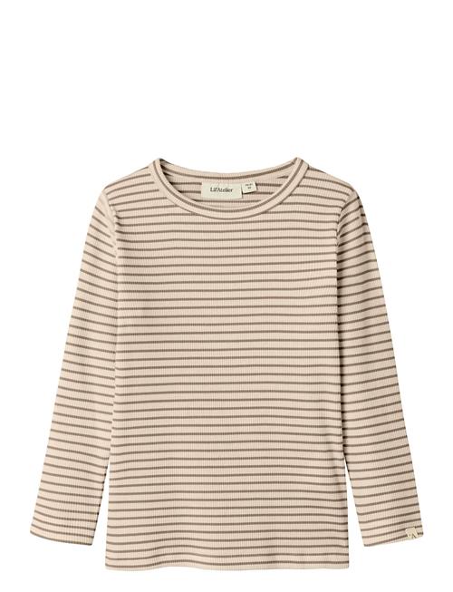 Lil'Atelier Nmflake Ls Slim Top Lil Lil'Atelier Beige