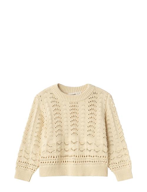 Se Lil'Atelier Nmflale Ls Knit Lil Lil'Atelier Beige ved Booztlet