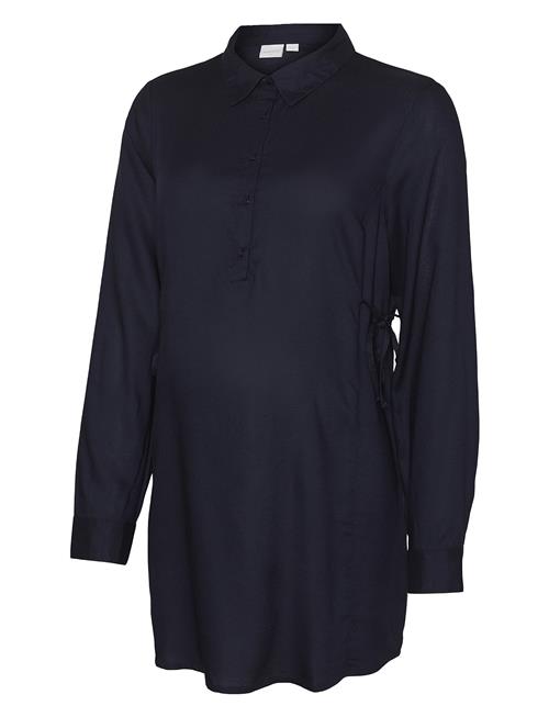 Se Mamalicious Mlebba Lia L/S Wo Tunic 2F Mamalicious Navy ved Booztlet