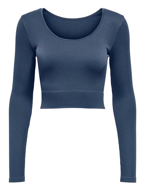 Only Play Onpjaia Life Un Ls 2-Waycrop Seam Top Only Play Navy