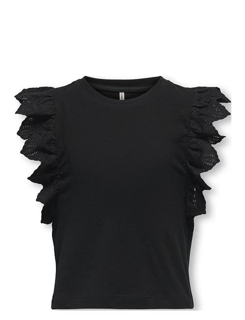 Se Kids Only Kogbetty Life S/S Frill Top Jrs Kids Only Black ved Booztlet