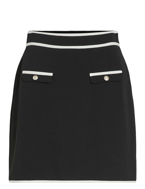 Vila Visola Hw Short Contrast Skirt/Ka Vila Black