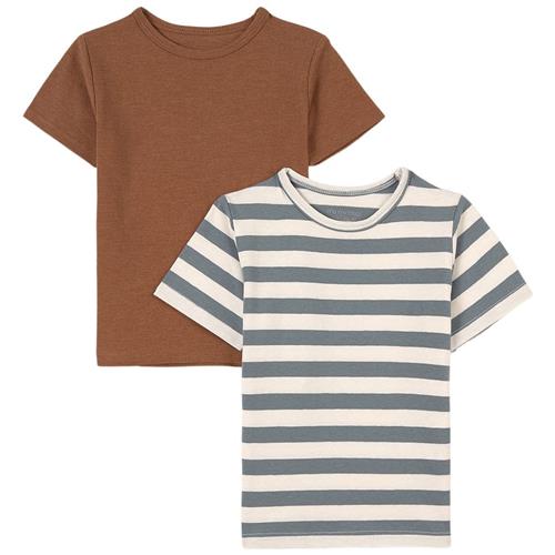 Minymo 2-pak Basic T-shirt Brun | Brun | 128 cm