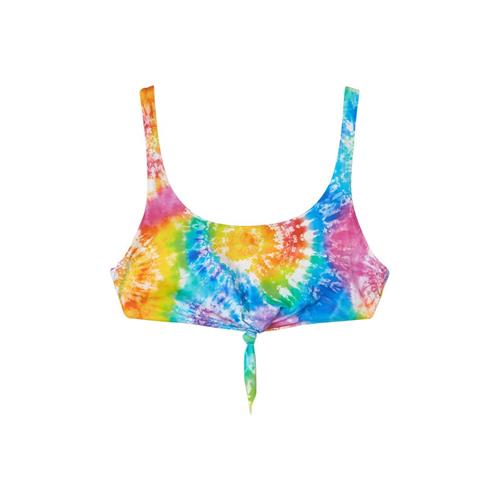 Se Banana Moon Nouo Sunwash Print Bikini Top | Blå | 14 years ved Babyshop