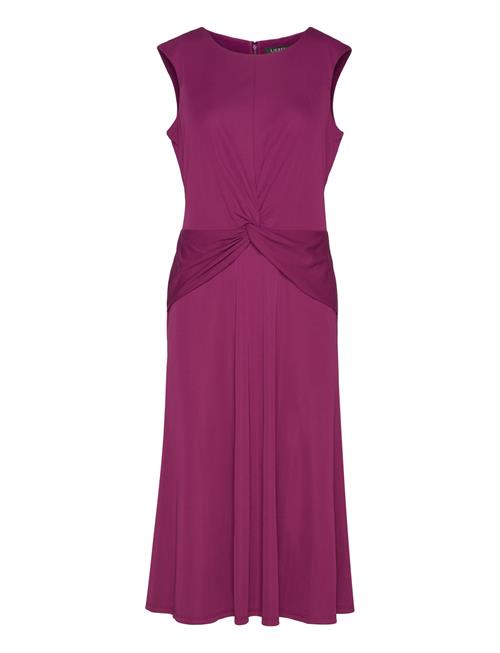 Lauren Ralph Lauren Twist-Front Jersey Dress Lauren Ralph Lauren Purple