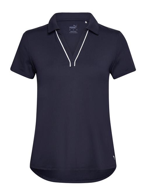 PUMA Golf W Cloudspun Piped Ss Polo PUMA Golf Navy