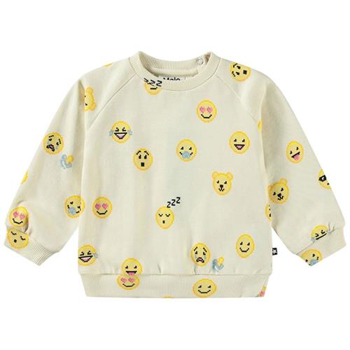 Se Molo GOTS Disc Sweatshirt Happy Pixels |  | 74 cm ved Babyshop