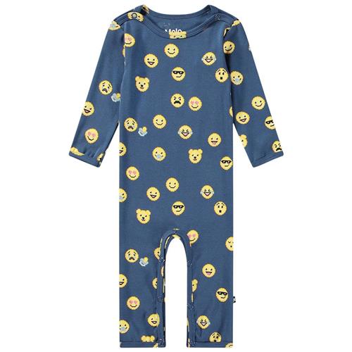 Molo GOTS Fenez Heldragt Pixel Smiles | Blå | 62 cm