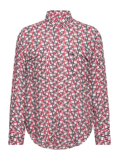 GANT Rel Geometric Print Shirt GANT Red