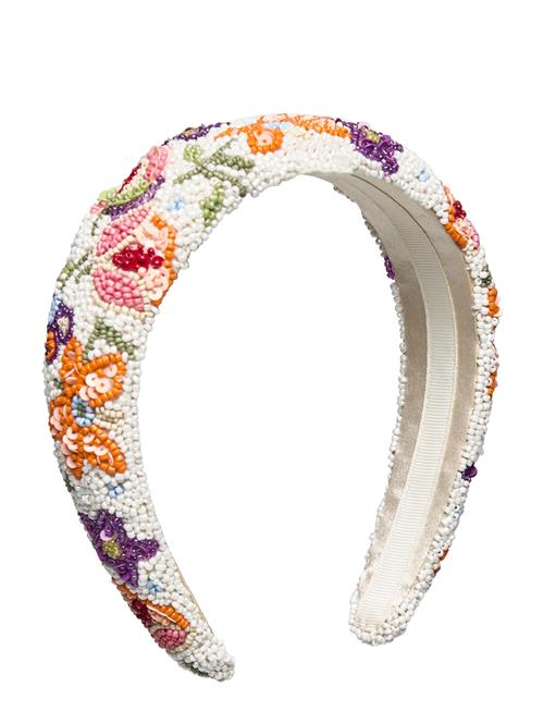 Becksöndergaard Primula Wide Beaded Hairbrace Becksöndergaard White