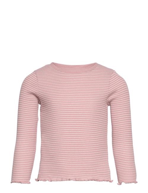 Se Mango Long-Sleeved Knitted T-Shirt Mango Pink ved Booztlet