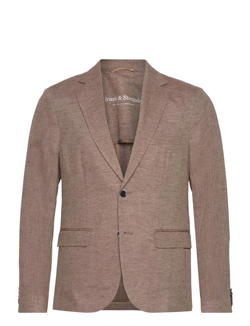 Bruun & Stengade Bs Pollino Classic Fit Blazer Bruun & Stengade Brown