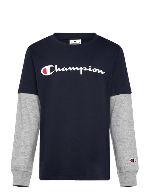 Se Champion Long Sleeve T-Shirt Champion Navy ved Booztlet