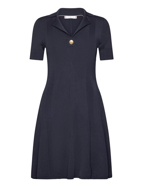 Tommy Hilfiger Rib Button F&F Polo Swt Dress Tommy Hilfiger Blue