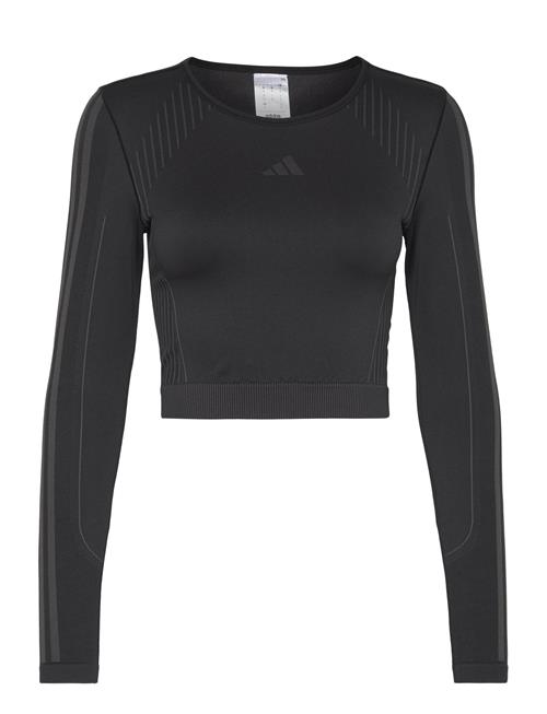 Se adidas Performance Knit Long Sleeve Adidas Performance Black ved Booztlet