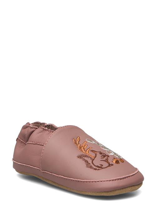 Se Melton Leather Slippers Autumn Botani Melton Pink ved Booztlet