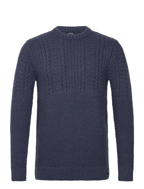 Se Superdry Jacob Cable Jumper Superdry Blue ved Booztlet