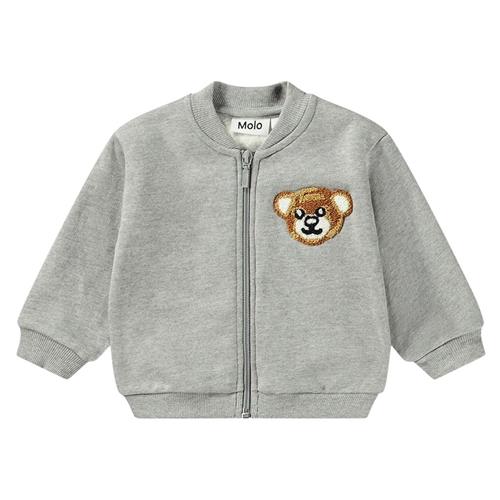 Se Molo GOTS Dazzle Sweatshirt Gråmeleret | Grå | 104 cm ved Babyshop