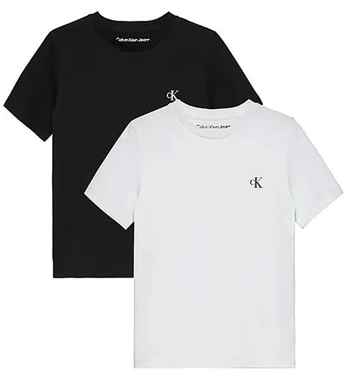 Calvin Klein Calvin Klein T-shirt - 2-pak - Monogram - Hvid/Sort