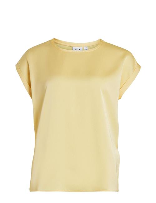 Vila Viellette S/S Satin Top - Noos Vila Yellow