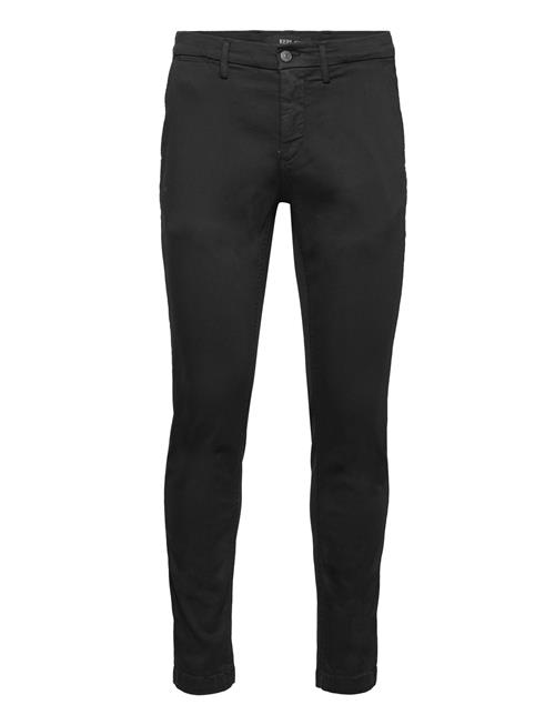 Replay Zeumar Trousers Slim Hyperchino Color Xlite Replay Black