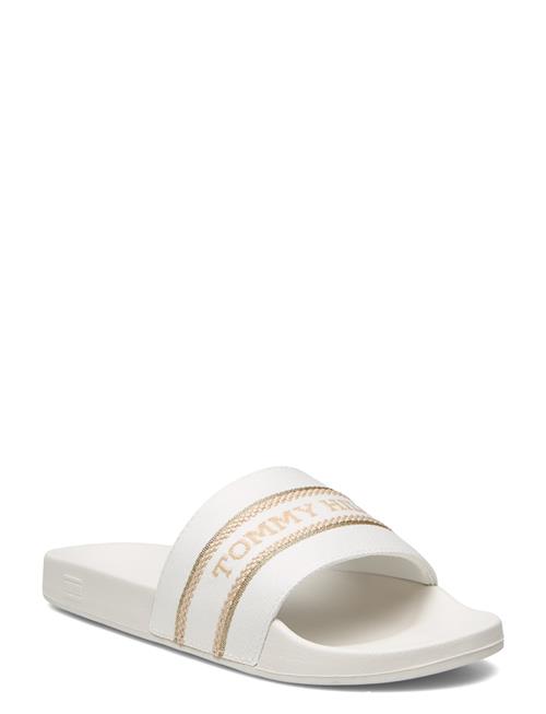 Hilfiger Poolslide With Webbing Tommy Hilfiger White